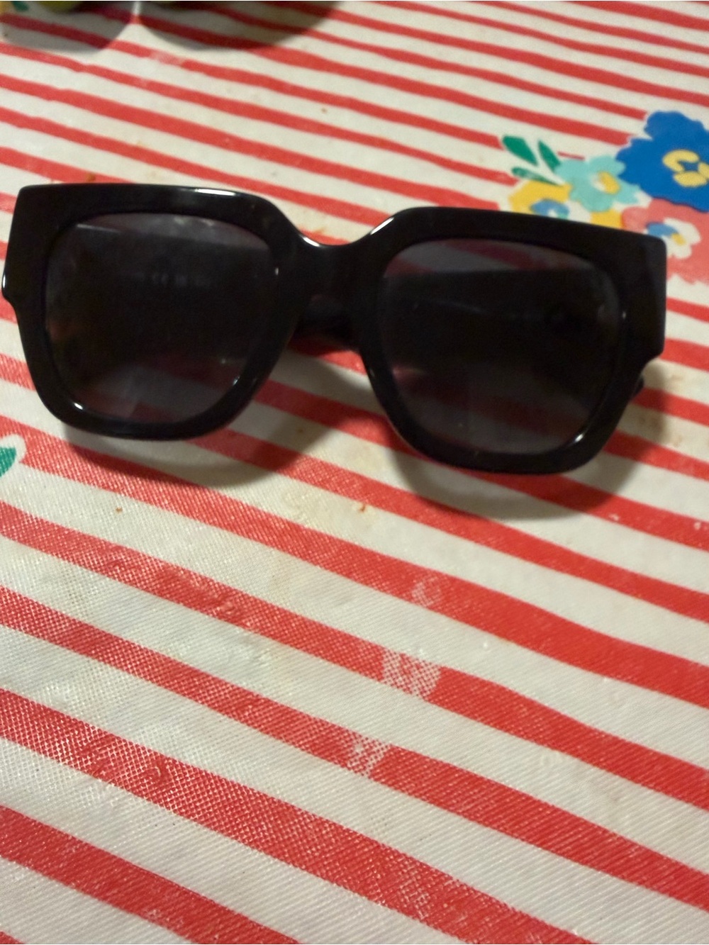 Moschino Black Oversized Square Sunglasses